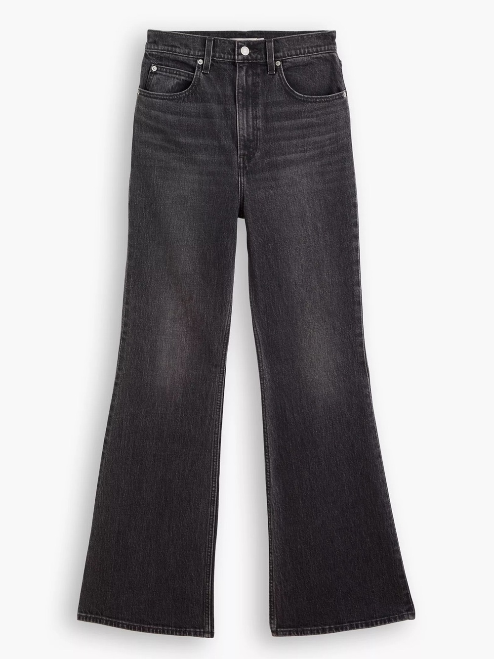 Levi's 70’s High Flare Washed Black Wide-Leg High-Rise Jeans Premium Big E Sz 26